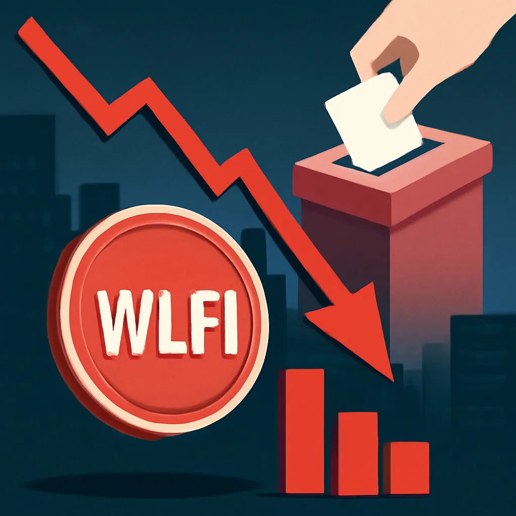 WLFI Plunges 14% Amid Controversial Vote on Key Proposal