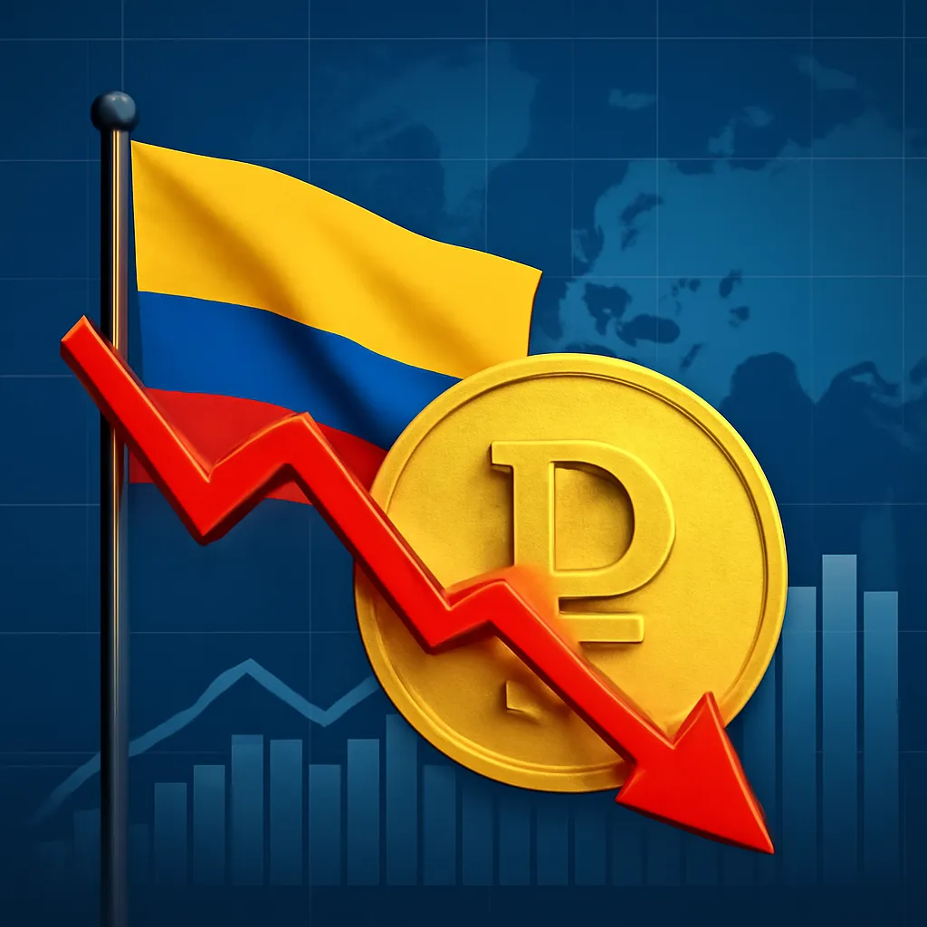 Colombian Peso Falls 2.36% Amid Leftist Candidate's Poll Lead