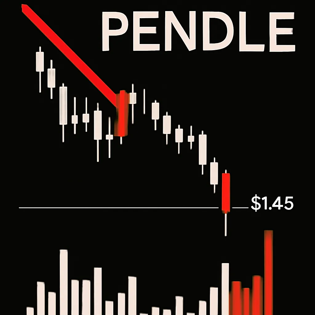 PENDLE Struggles at $1.45 Amid Increased Bearish Pressure
