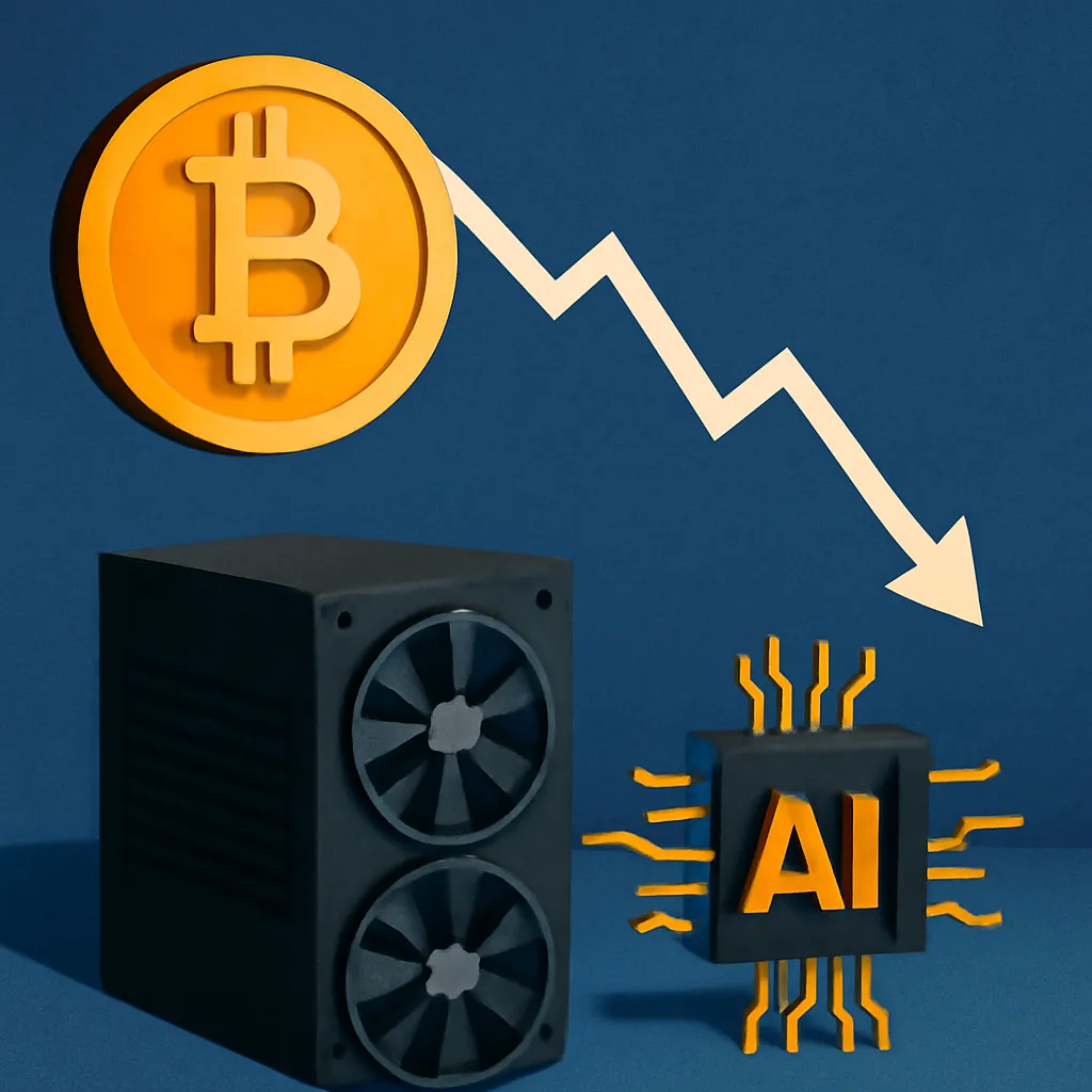 Bitcoin Hash Rate Declines 4% Amid Rising AI Mining Demand