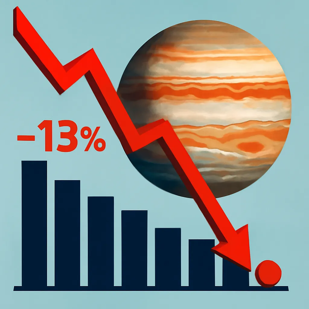 Jupiter Faces 13% Value Drop Amid 29% Fee Revenue Decline