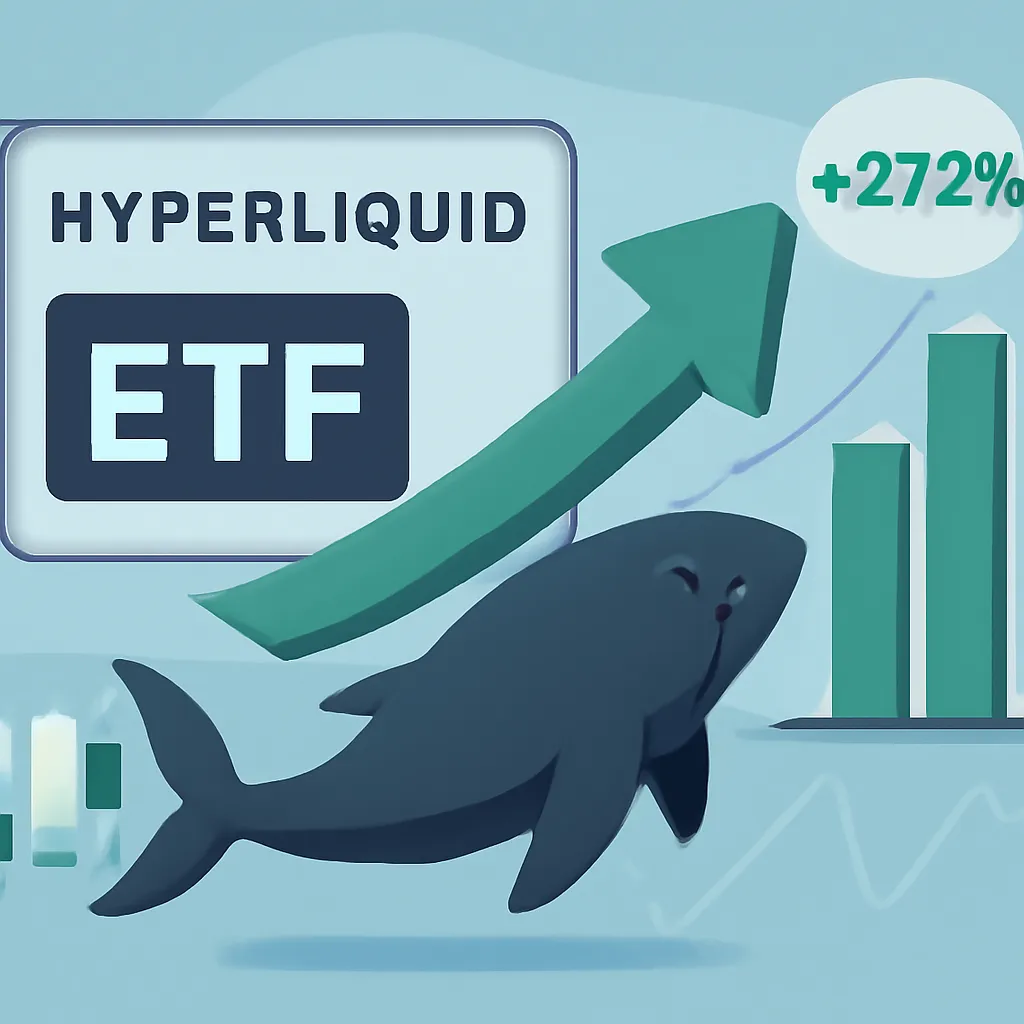 21Shares HYPE ETF Launches with 272% Whale Activity Surge