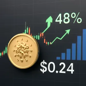 Cardano Holds Steady at $0.24 Amid 48% Jump in Trading Volume