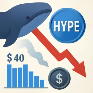 Hyperliquid Faces Pressure as Whale Dumps $1.8 Million in HYPE Tokens