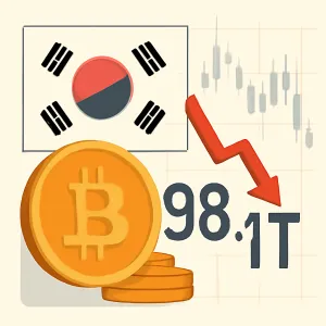 South Korea's Crypto Trading Volumes Plummet to 98.1T