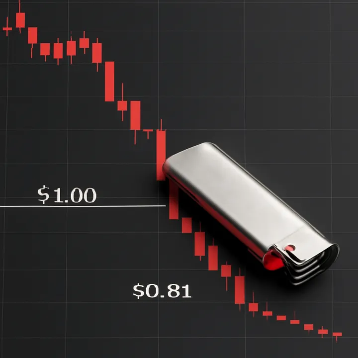 Lighter Falls to Record Low of $0.91 After Key Support