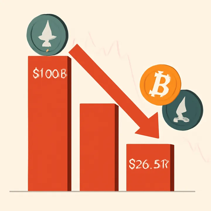 Altcoin Trading Volume Drops to $26.5B from $100B Low