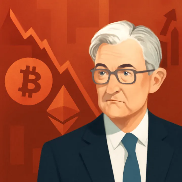 Crypto Prices Fall as Fed Chair Powell Warns on Inflation