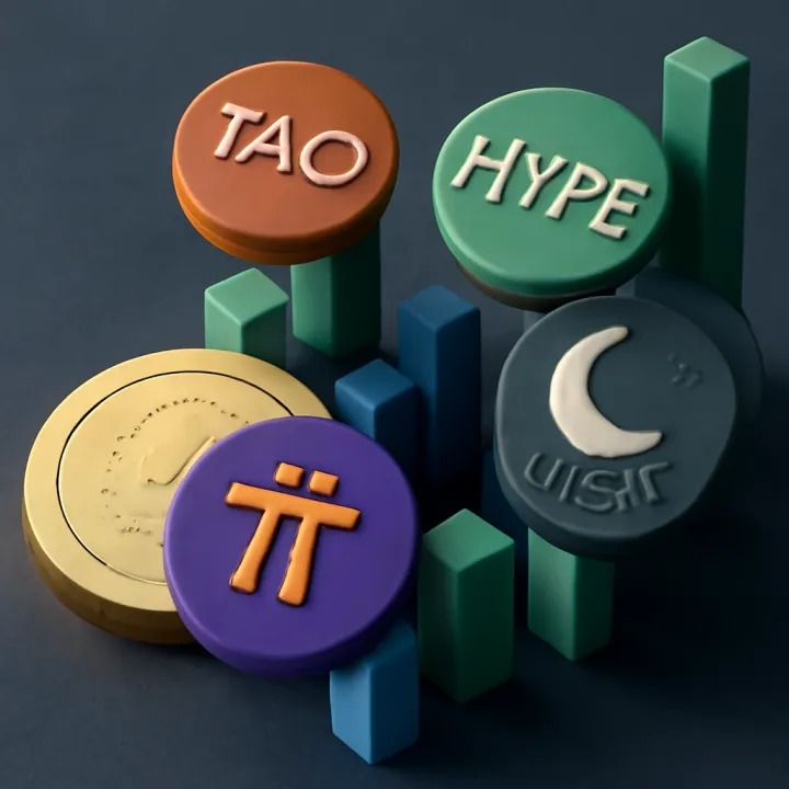 TAO, HYPE, PI, and NIGHT Surge in Weekly Crypto Roundup