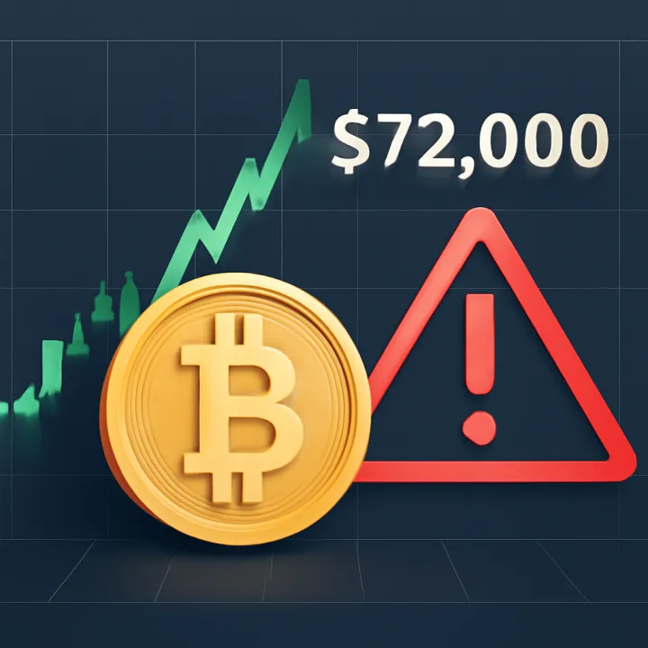Bitcoin Hits $72K, Analysts Urge Caution for Traders