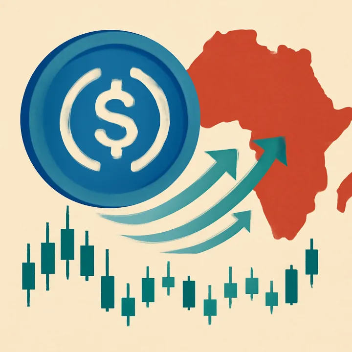 USDC Targets Africa as $70.2T Volume Spurs Shift from USDT