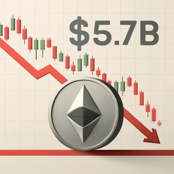 Ethereum Under Pressure with $5.7B Futures Selling Risk