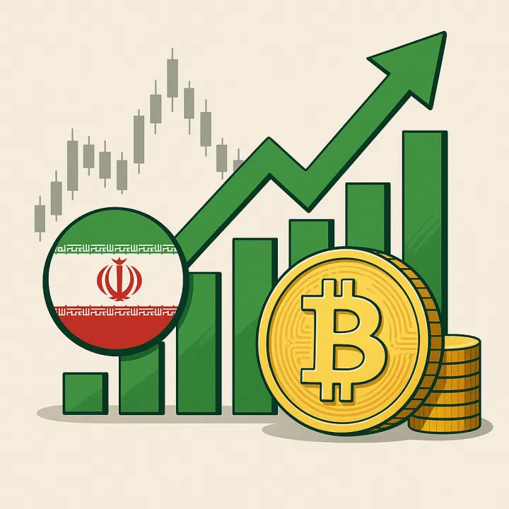 Iran's Crypto Market Jumps 700% Amid Strikes and Unrest
