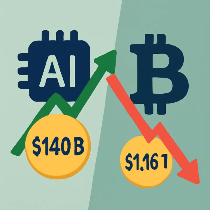 AI Investment Hits $140B While Crypto Market Drops $1.16T