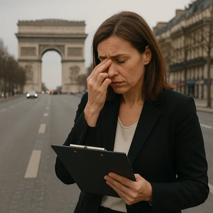 French Service Sector Contracts for Second Month in Row