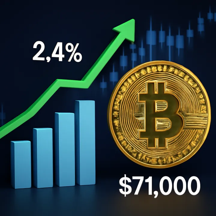 US Inflation Stays at 2.4% as Bitcoin Nears $71,000
