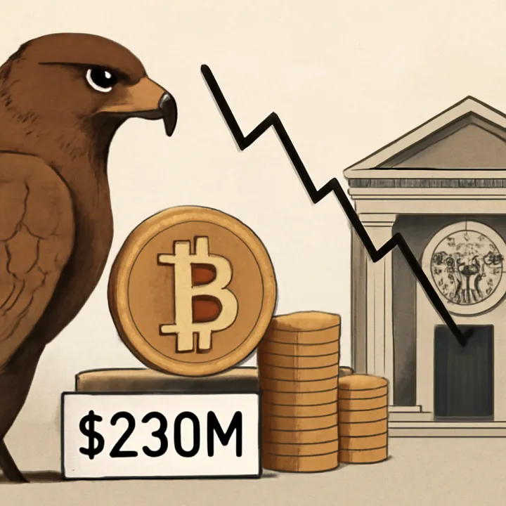 Crypto Investment Plummets to $230 Million Amid Fed Hawkish