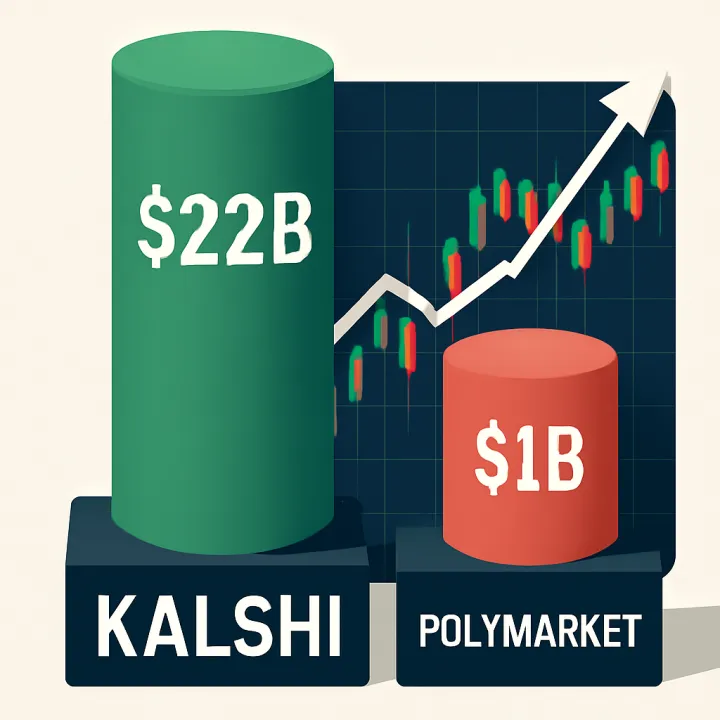 Kalshi Raises $1 Billion, Valuation Hits $22 Billion
