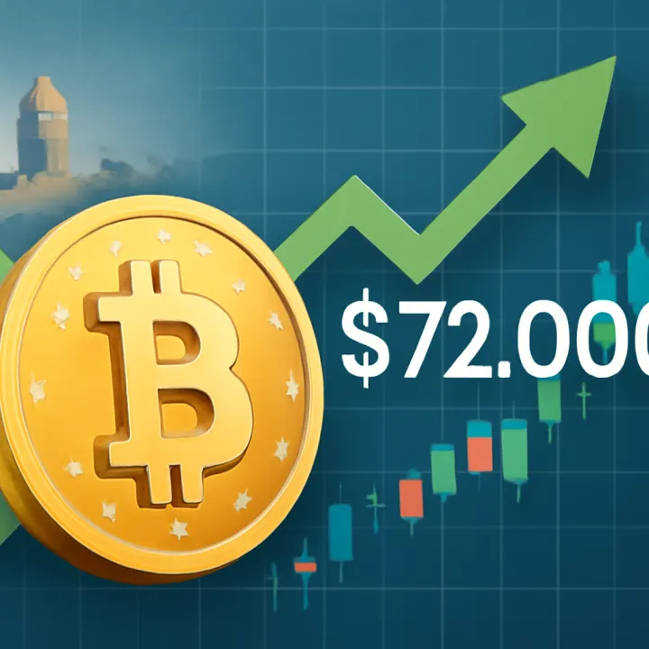 Bitcoin Rallies to $72,000 as Middle East Tensions Ease