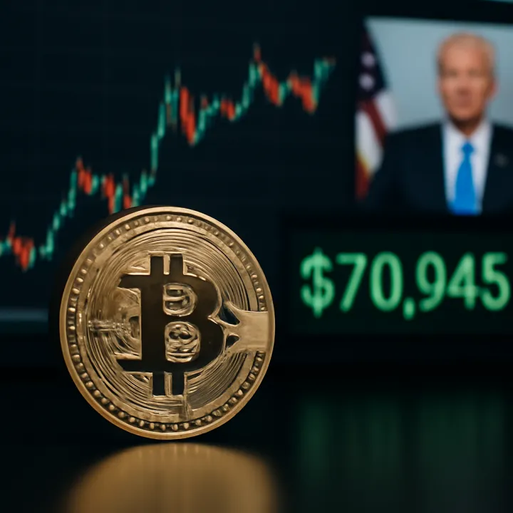 Bitcoin Rises Above $70,000 on Easing US-Iran Tensions