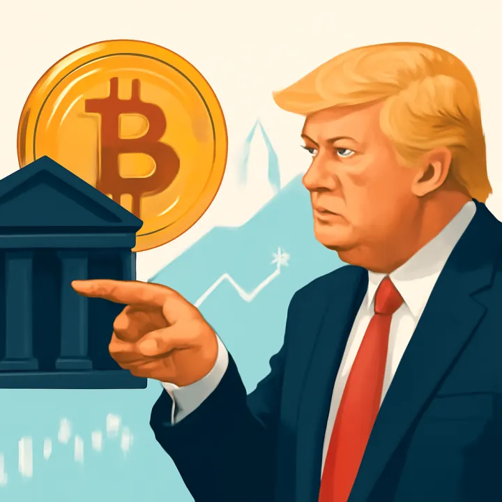 Trump Advocates for Bank Support of Crypto Amid ETF Talks