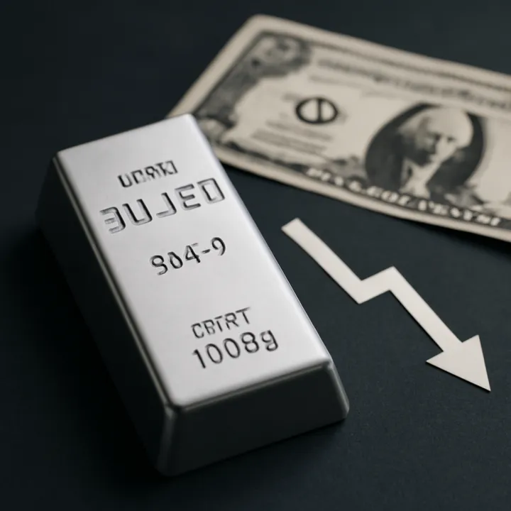 Silver Prices Fall as Strong U.S. Data Strengthens Dollar