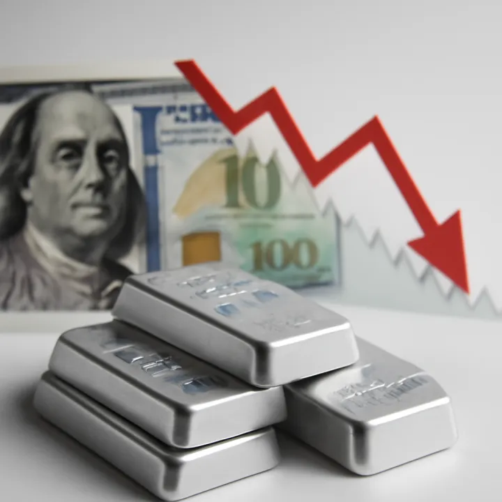 Silver Price Declines to $82 Amid Strong Dollar Gains