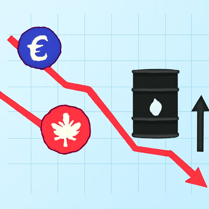 EUR/CAD Drops to 1.5850 as Oil Prices Continue Rising