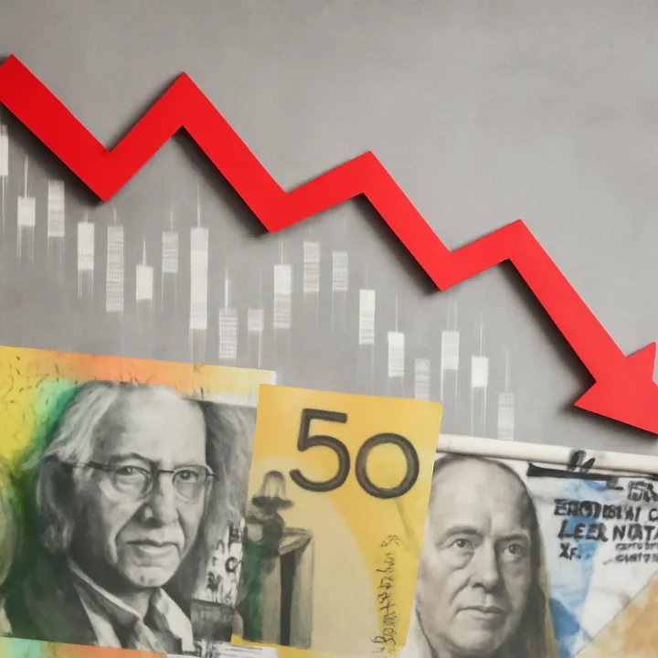Australian Dollar Falls to 0.7050 on Narrowed Trade Surplus