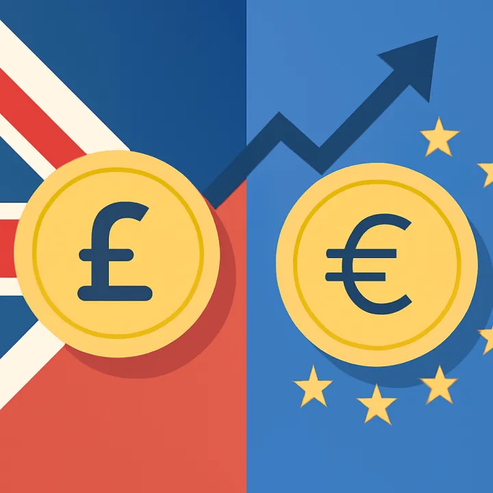 Pound Surges Past Euro as Rate Cut Expectations Dwindle
