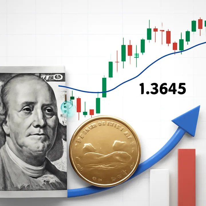 USD/CAD Holds Steady at 1.3645 Amid US Dollar Rebound