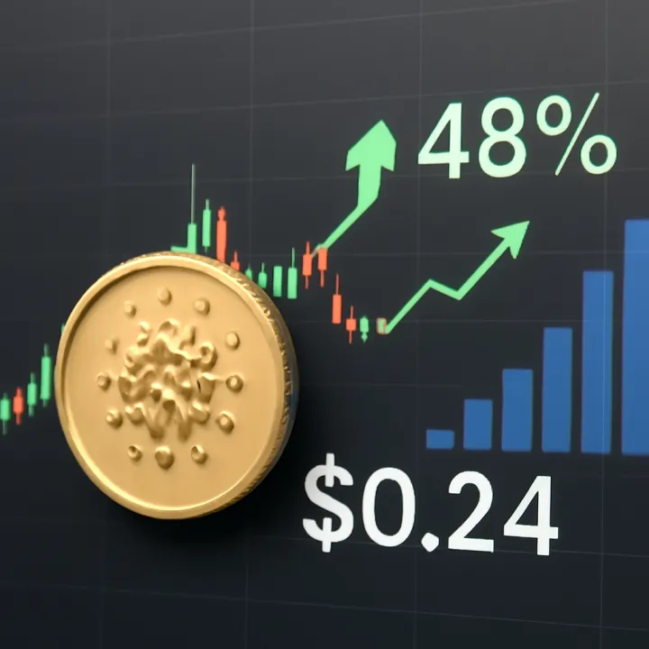 Cardano Steady at $0.24 with 48% Surge in Volume Seen