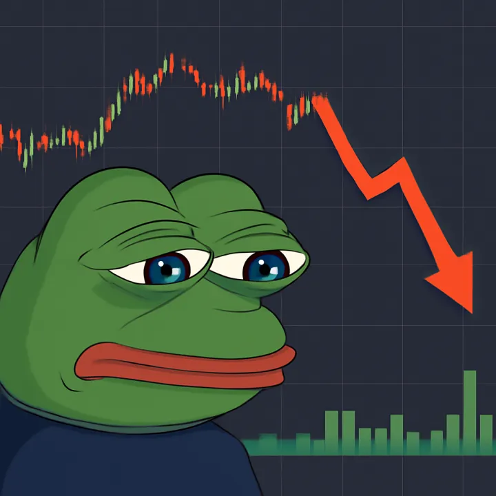 Pepe's Bearish Trend Deepens Amid Weak Support Levels