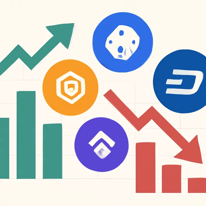 Mixed Results for DEXE, DASH, ASTEROID, and RAVE Coins
