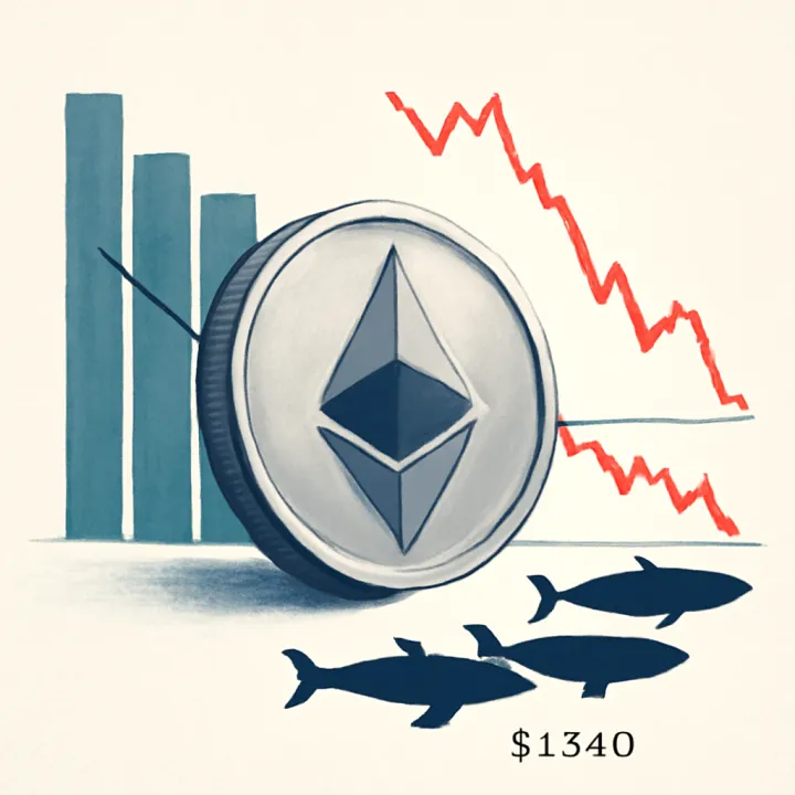 Ethereum Faces Whale Demand Drop as Market Reacts Below $1,o