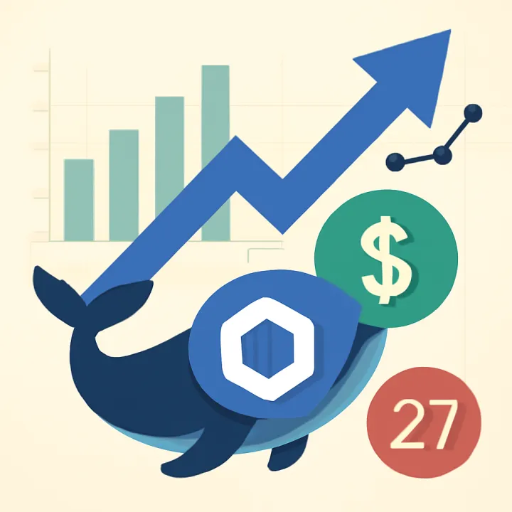 Chainlink Whale Activity Up 25% as $27 Target Looms