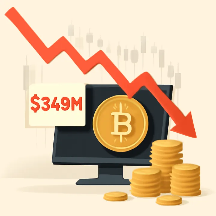 $349 Million Liquidations Spark Fear in Crypto Market