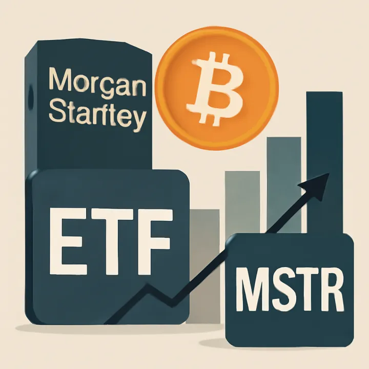 Morgan Stanley's Bitcoin ETF $MBST Launches Amid MSTR Domin