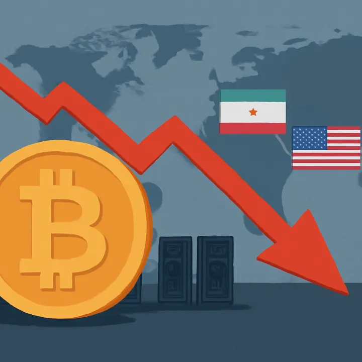 Bitcoin Hashrate Drops 5.8% Due to Geopolitical Tensions