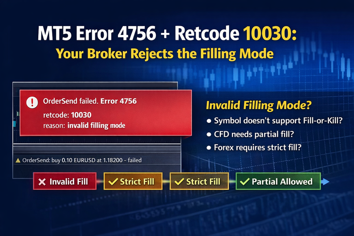Understanding MT5 Error 4756 and Retcode 10030 Details