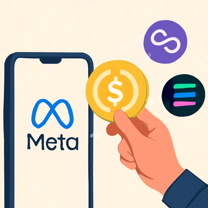 Meta Launches USDC Payments for Creators Using Polygon and Solana