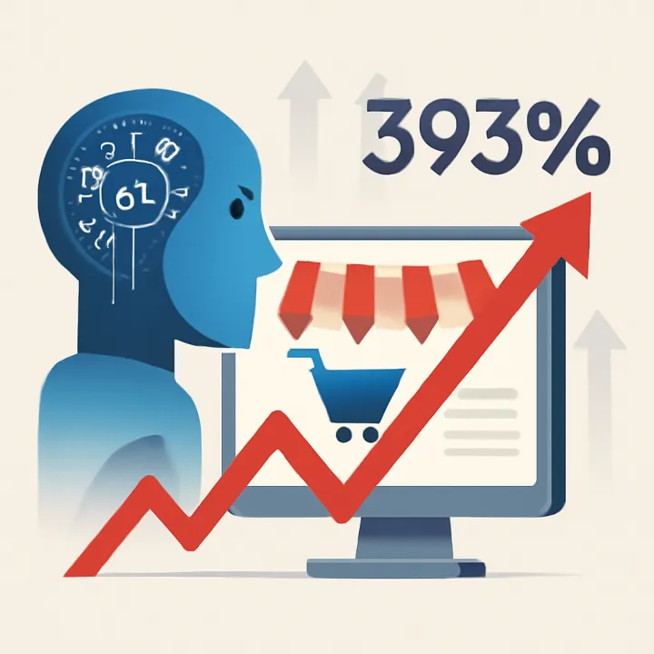 AI Traffic to US Retail Sites Soars 393% in a Year