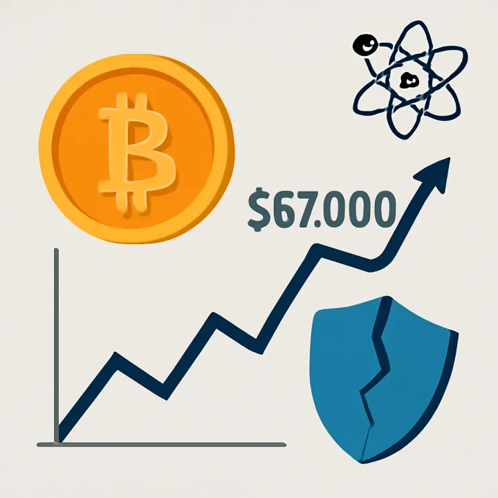 Bitcoin Approaches $67K as Drift Protocol Hack Raises Conc
