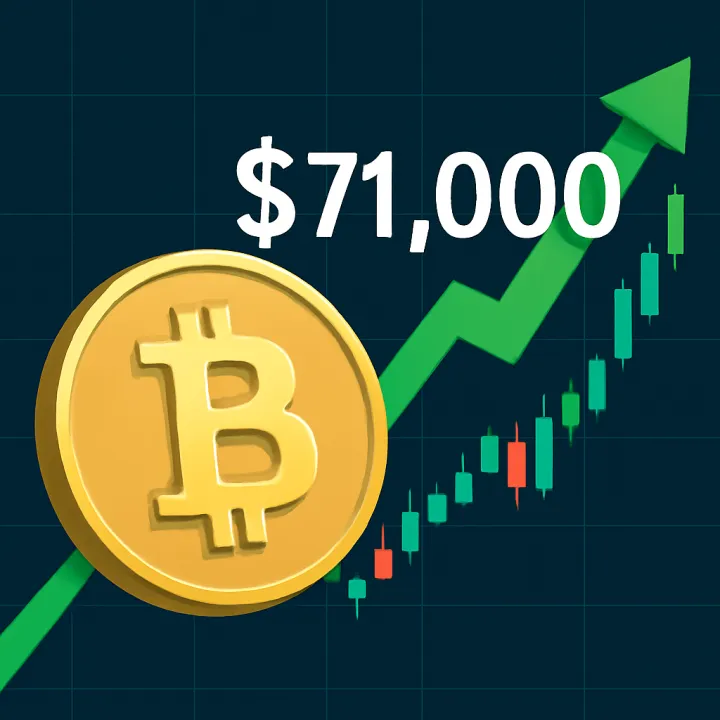 Bitcoin Surges Past $71,000 After US-Iran Ceasefire