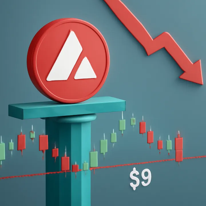 AVAX Price Tests Critical $9 Support as Traders Hesitate