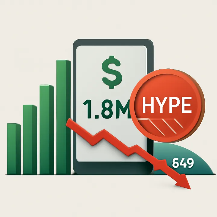 Hyperliquid ETF Logs $1.8M Volume as HYPE Falls Below $40