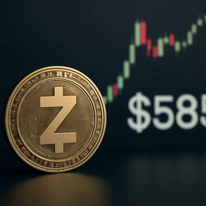 Zcash Price Surges Above $585 for First Time Since November 2025