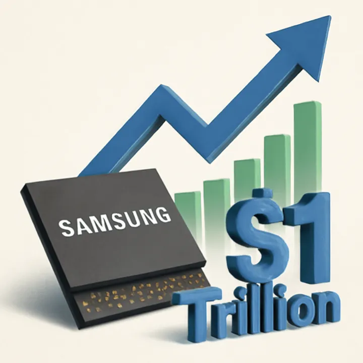 Samsung Shares Surge, Market Cap Tops $1 Trillion Mark