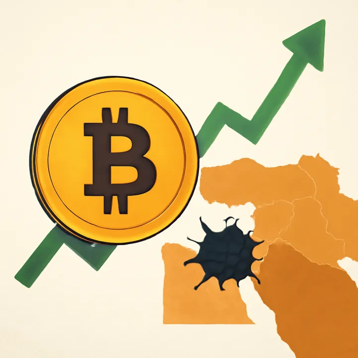 Bitcoin Rises 25% Amid Geopolitical Tensions and Demand