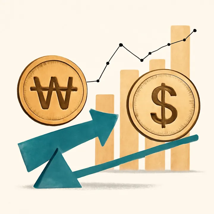 UBS Forecasts KRW Strengthening Against USD Amid Surplus